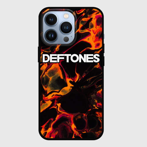 Чехол для iPhone 13 Pro Deftones red lava