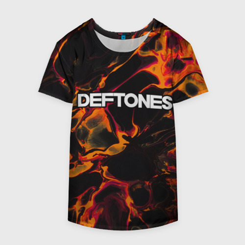 Накидка на куртку 3D Deftones red lava, цвет 3D печать - фото 4