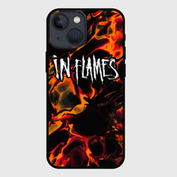 Чехол для iPhone 13 mini In Flames red lava