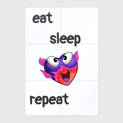 Магнитный плакат 2Х3 Eat sleep woohoo repeat