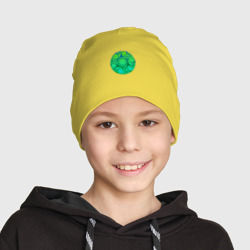 Детская шапка демисезонная Зеленый кельтский узор - фото 2