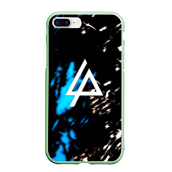 Чехол для iPhone 7Plus/8 Plus матовый Linkin park холодные краски