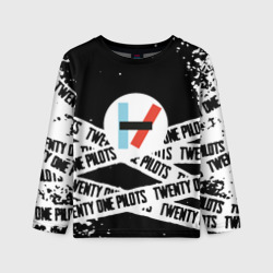 Детский лонгслив 3D Twenty one pilots stripes steel