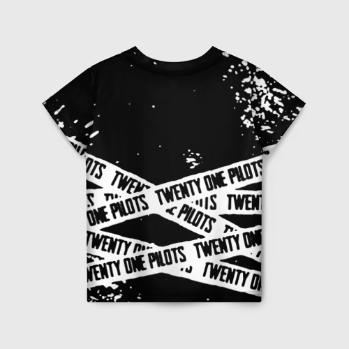 Детская футболка 3D Twenty one pilots stripes steel, цвет 3D печать - фото 2