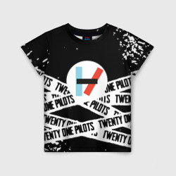 Детская футболка 3D Twenty one pilots stripes steel