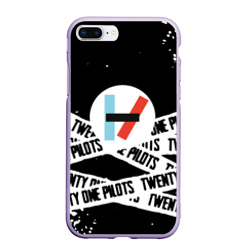 Чехол для iPhone 7Plus/8 Plus матовый Twenty one pilots stripes steel