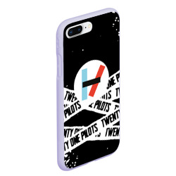 Чехол для iPhone 7Plus/8 Plus матовый Twenty one pilots stripes steel - фото 2