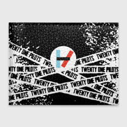 Обложка для студенческого билета Twenty one pilots stripes steel