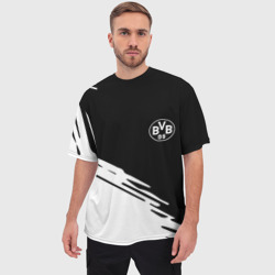 Мужская футболка oversize 3D Borussia текстура краски - фото 2