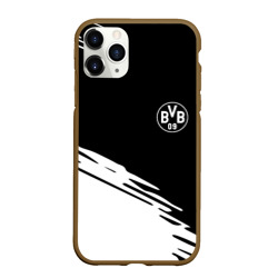 Чехол для iPhone 11 Pro Max матовый Borussia текстура краски