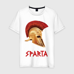 Спарта: шлем гоплита – Мужская футболка хлопок с принтом купить со скидкой в -20%
