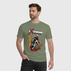 Мужская футболка хлопок Enduro cross - extreme  - фото 2
