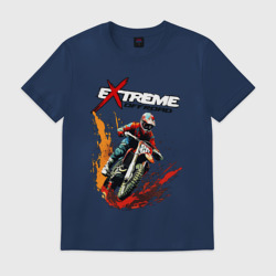 Мужская футболка хлопок Enduro cross - extreme 
