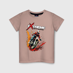 Детская футболка хлопок Enduro cross - extreme 