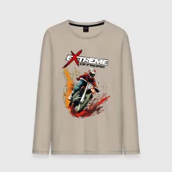 Мужской лонгслив хлопок Enduro cross - extreme 
