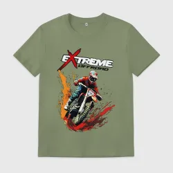 Мужская футболка хлопок Enduro cross - extreme 