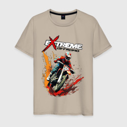 Мужская футболка хлопок Enduro cross - extreme 