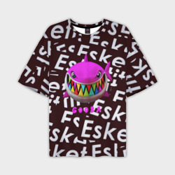 Мужская футболка oversize 3D Esskeetit logo pattern