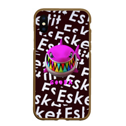 Чехол для iPhone XS Max матовый Esskeetit logo pattern