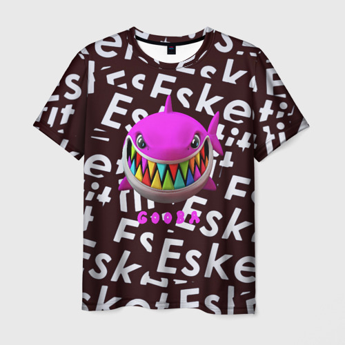 Мужская футболка 3D Esskeetit logo pattern, цвет 3D печать