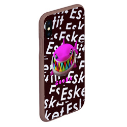 Чехол для iPhone XS Max матовый Esskeetit logo pattern - фото 2