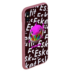 Чехол для iPhone XS Max матовый Esskeetit logo pattern - фото 2