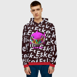 Мужская толстовка 3D Esskeetit logo pattern - фото 2