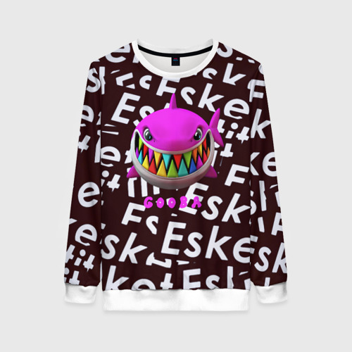 Женский свитшот 3D Esskeetit logo pattern, цвет 3D печать