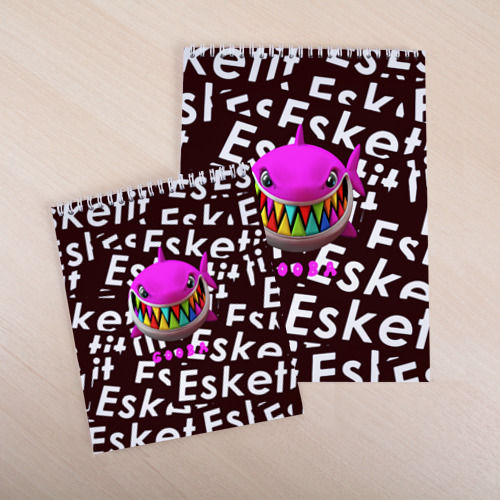 Скетчбук Esskeetit logo pattern, цвет белый - фото 4