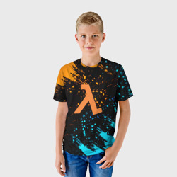 Детская футболка 3D Half life текстура краски - фото 2