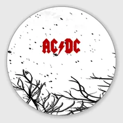 Круглый коврик для мышки AC DC steel bend