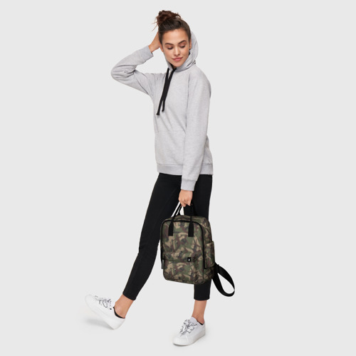 Женский рюкзак 3D с принтом Йога и гимнастика - камуфляж, фото #4