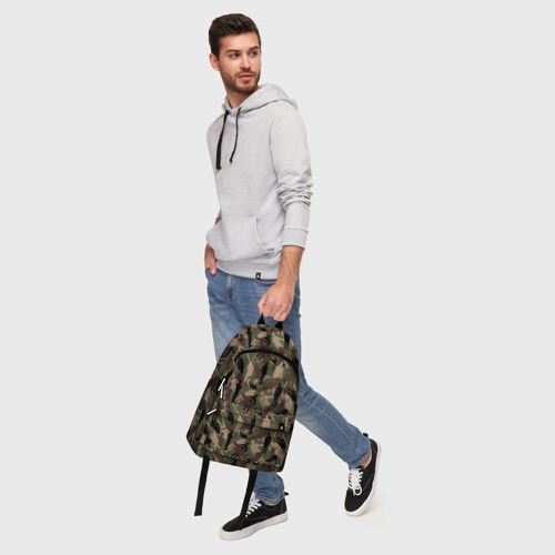Рюкзак 3D с принтом Бизнесмен - камуфляж, фото #5