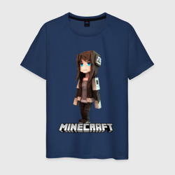 Minecraft девушка шатенка – Футболка из хлопка с принтом купить со скидкой в -20%