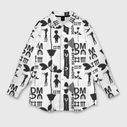 Женская рубашка oversize 3D Depeche Mode DM music