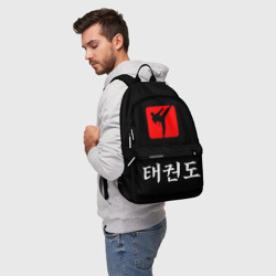 Рюкзак 3D Taekwondo black and red - фото 2