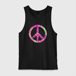 Мужская майка хлопок Pink peace