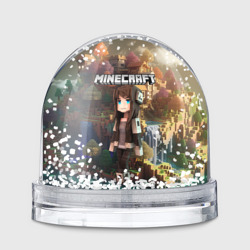 Minecraft девушка на острове – Игрушка Снежный шар с принтом купить со скидкой в -20%