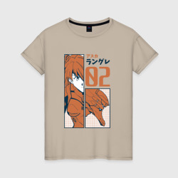 Аска Лэнгли Сорью – Женская футболка хлопок с принтом купить со скидкой в -20%