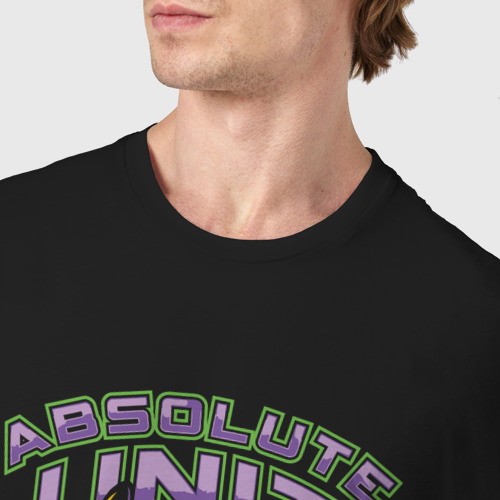 Мужская футболка хлопок с принтом Absolute unit gym, фото #4