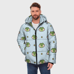 Мужская зимняя куртка 3D Паттерн с лягушками - фото 2