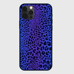 Чехол для iPhone 12 Pro Фиолетовая шкура леопарда