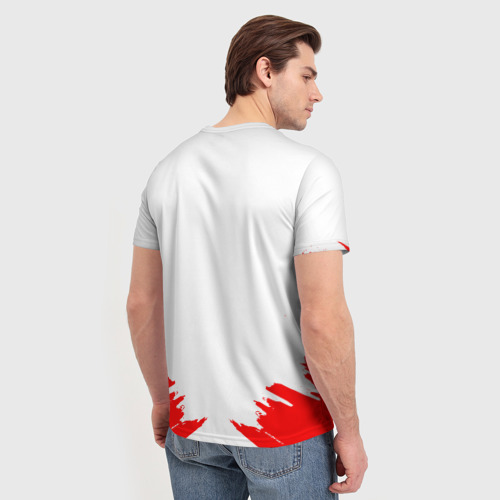 Мужская футболка 3D Dead by Daylight красный, цвет 3D печать - фото 4