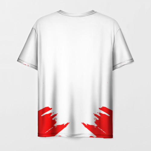 Мужская футболка 3D Dead by Daylight красный, цвет 3D печать - фото 2