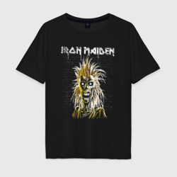 Мужская футболка хлопок Oversize Iron Maiden Eddie