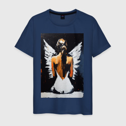 Девушка ангел – Мужская футболка хлопок с принтом купить со скидкой в -20%