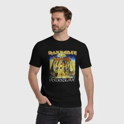 Мужская футболка хлопок Iron Maiden Powerslave - фото 2