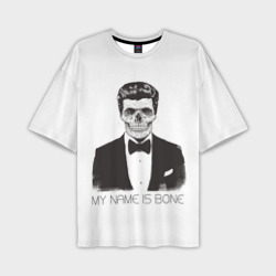 Мужская футболка oversize 3D My name is Bone