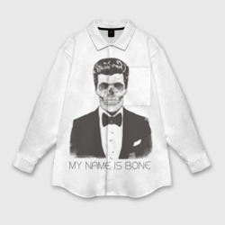 Мужская рубашка oversize 3D My name is Bone