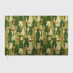 Флаг 3D Котята - камуфляж